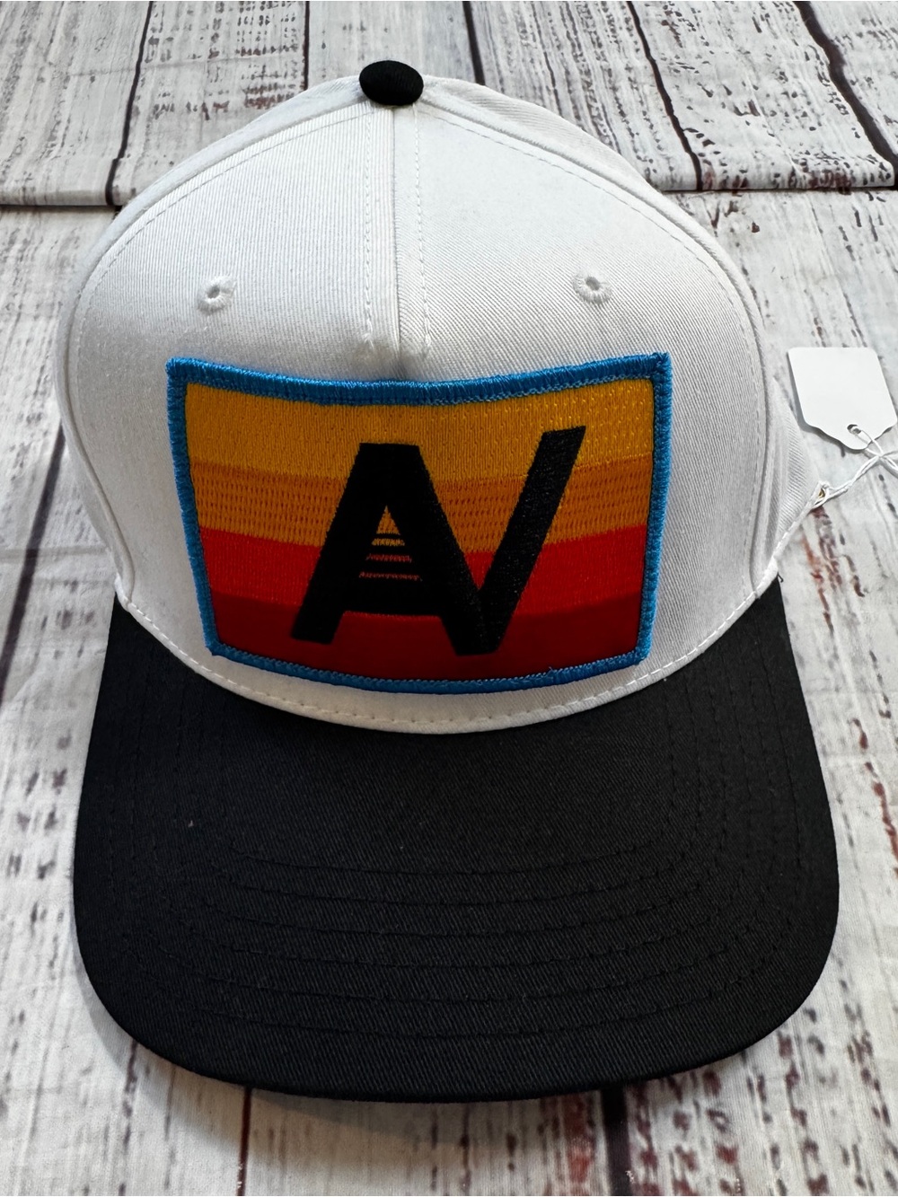 Aviator Nation Logo Rainbow Vintage Trucker Hat OS